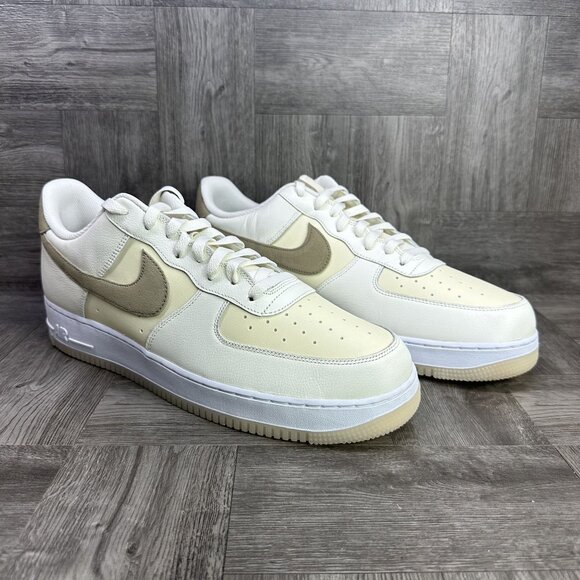 Nike Air Force 1 '07 LV8 Men's size 14 Coconut Sail Khaki Shoes FN5832-101 - Picture 5 of 8